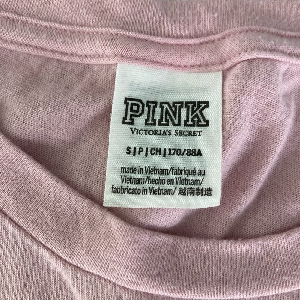 PINK Victoria's Secret Light Pink Tee S - Picture 2 of 2